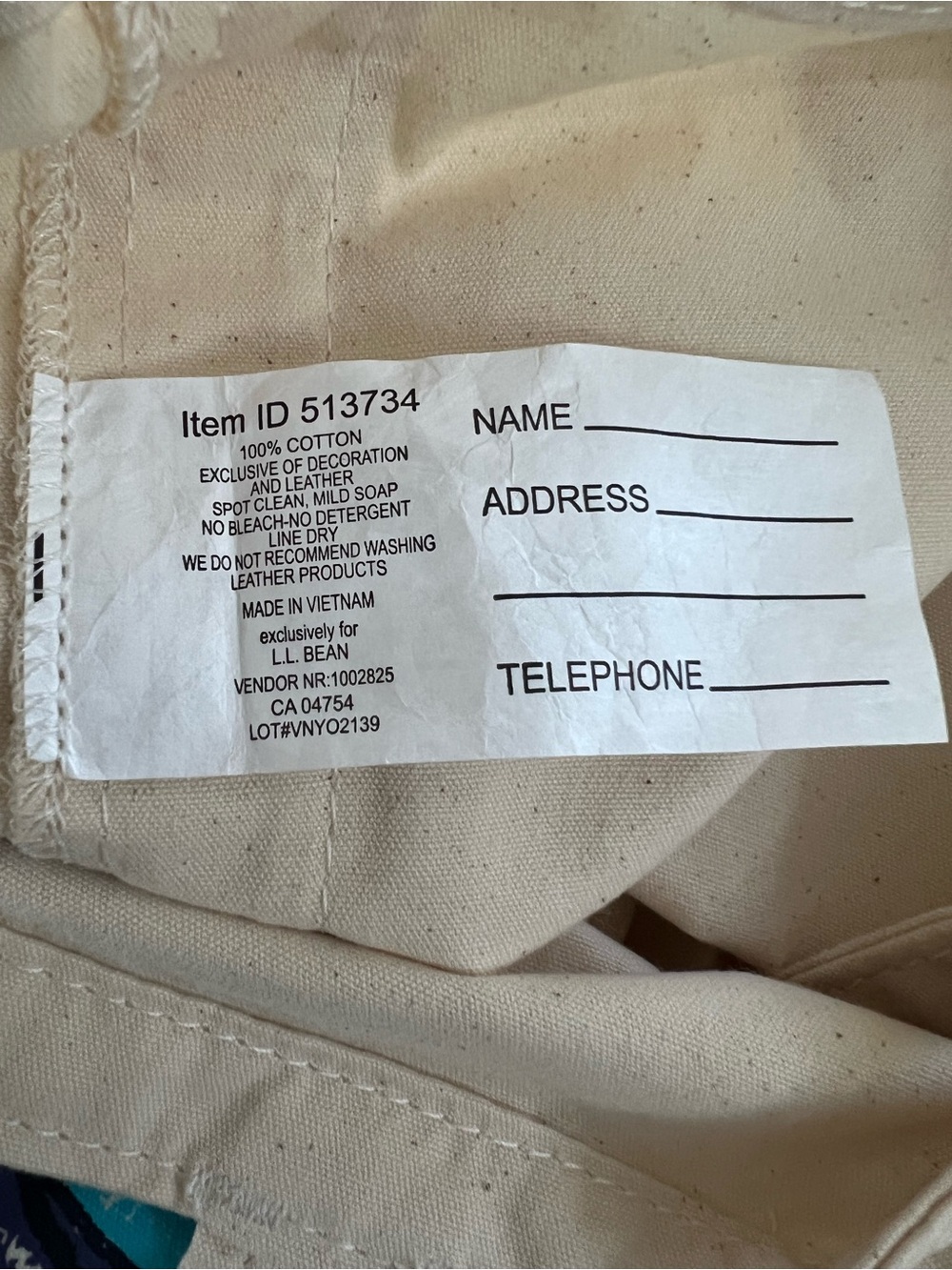 NWOT LL Bean Wicked Shoppah shopper - Picture 7 of 7